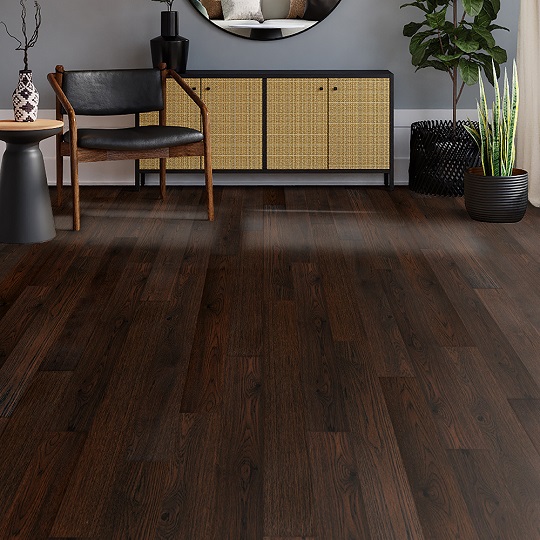 Eagle Creek Titanwood Black Mountain Hickory Hardwood Flooring Installed picture DH660 where to buy