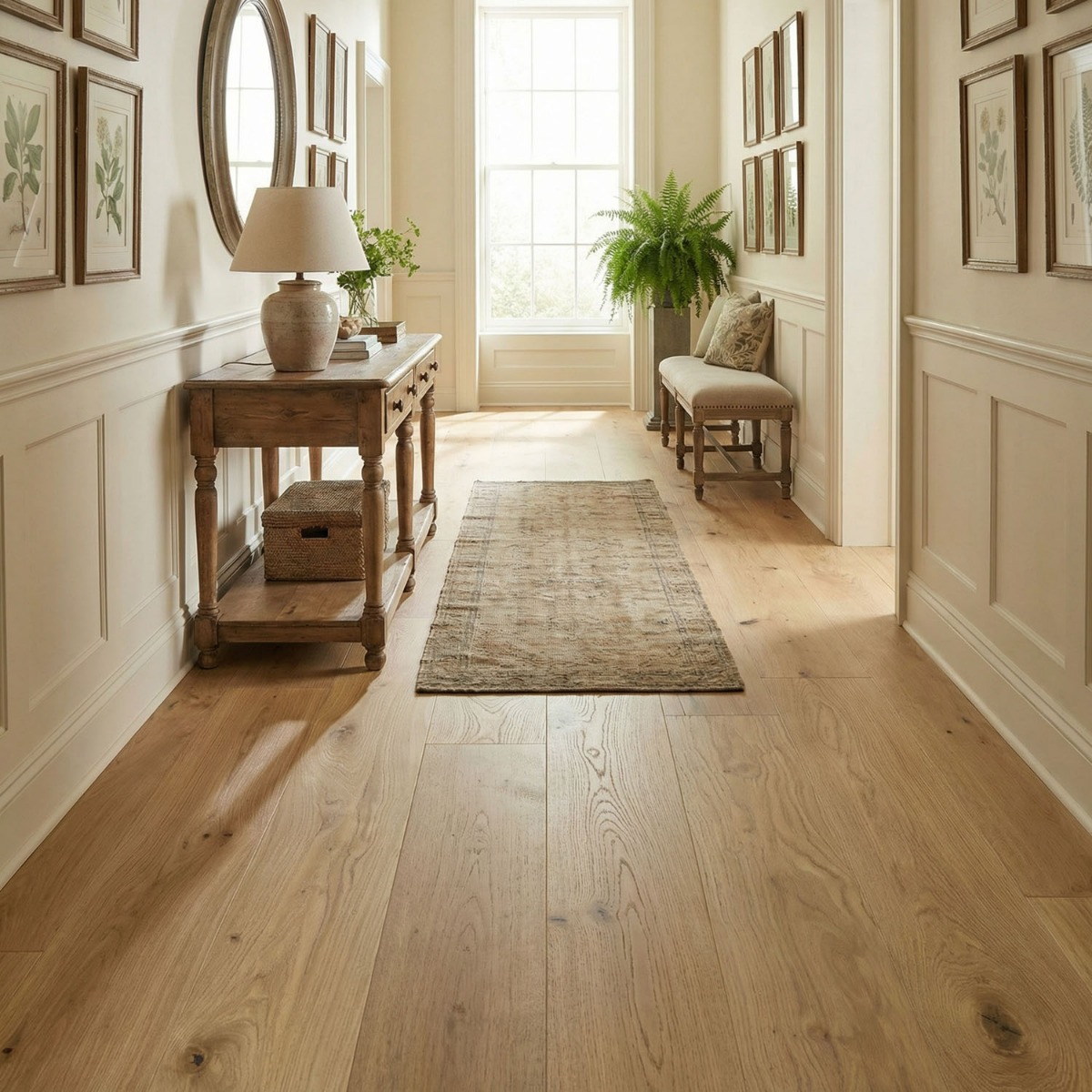 Bare Roots 1/2" x 7 1/2" Engineered European Oak Natural - Hallway
