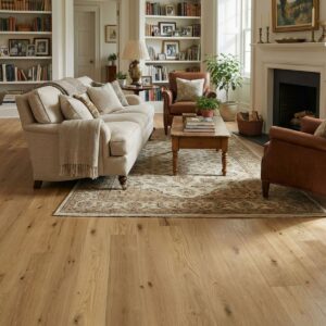 Bare Roots 1/2" x 7 1/2" Engineered European Oak Natural - Living Room
