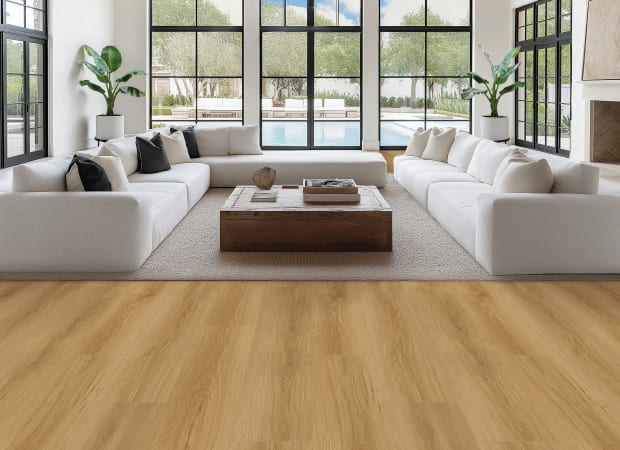 Chesapeake Fusion Design XL Acadia laminate flooring room scene