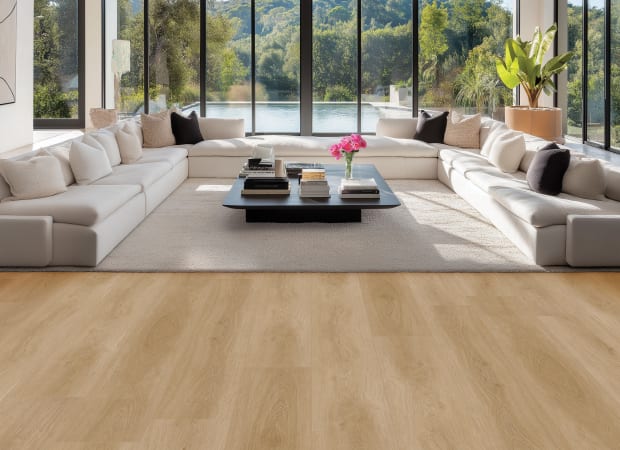 Chesapeake Fusion Design XL Edgecomb laminate flooring room scene