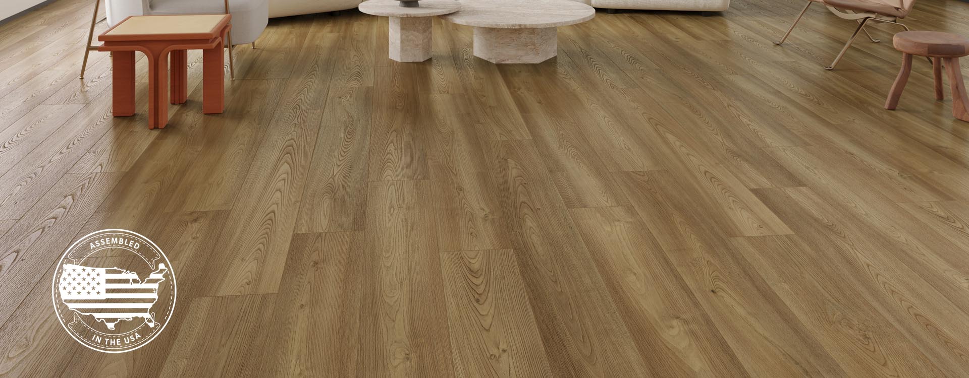 FirmFit TruSync Projection Pine flooring room scene