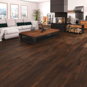Inhaus Visions Brazilian Walnut 56348 laminate room scene