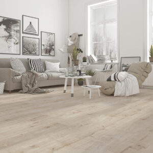 Inhaus Visions Natural Oak 56356 laminate room scene